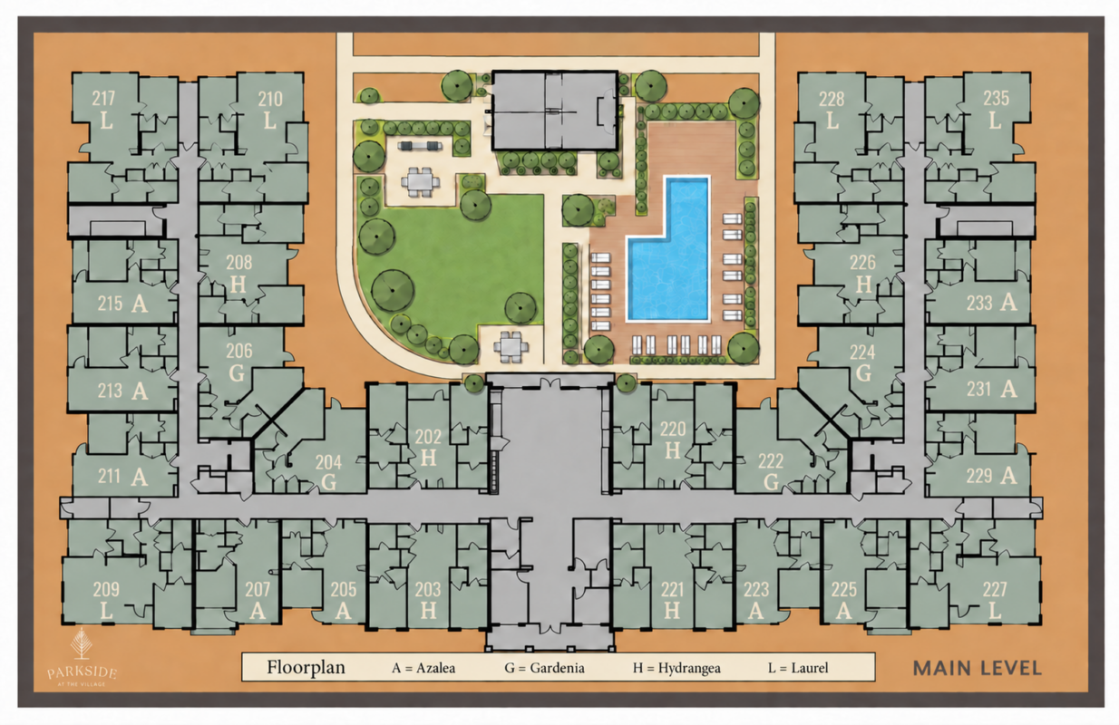main level apartments Aiken